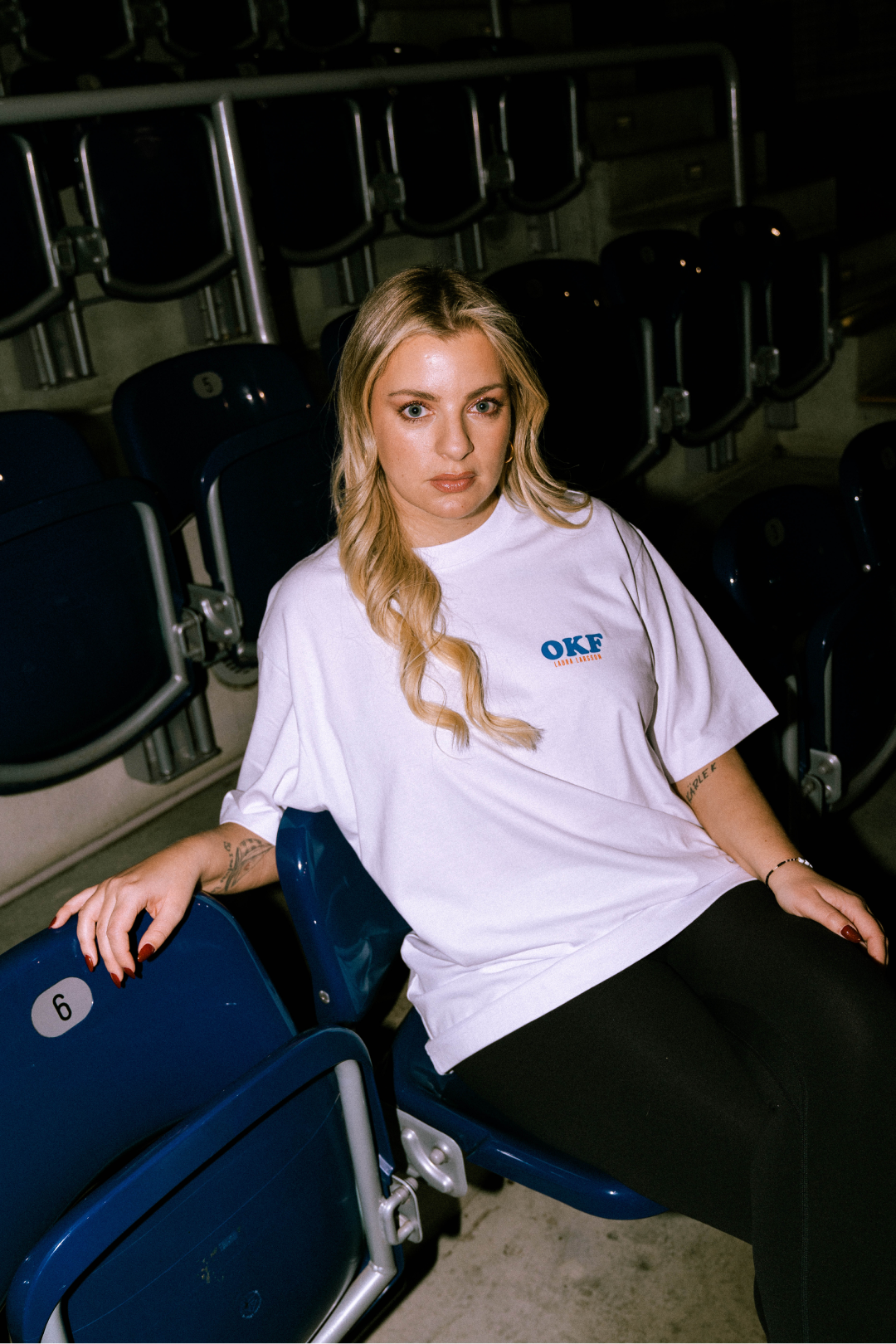 OKF T-Shirt weiß